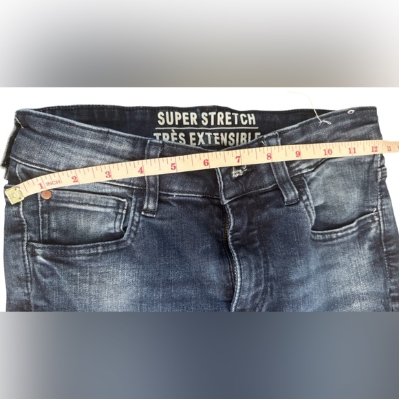 Slim Blue Jeans with Distressed Details - Picture 5 of 8